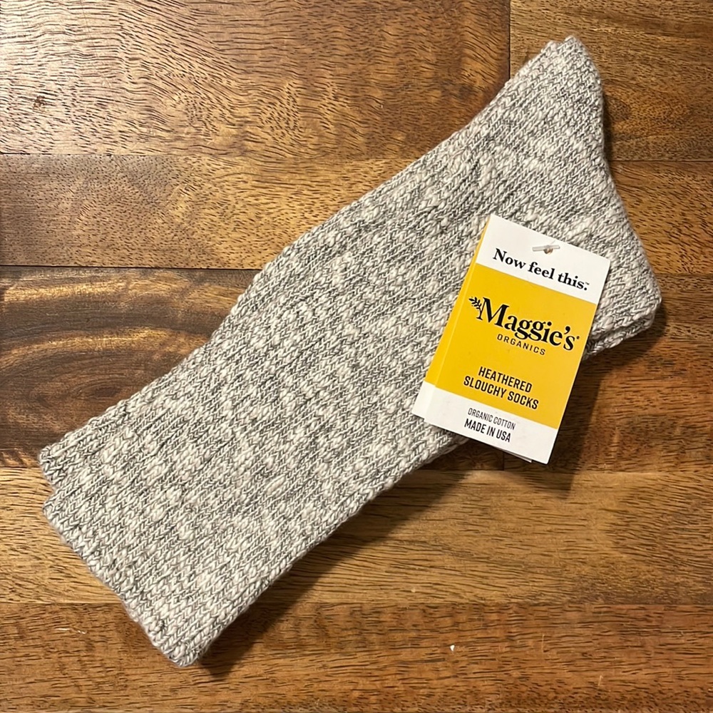 Maggies organics heathered slouchy socks